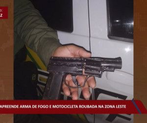 TV O Dia - Policia apreende arma de fogo e motocicleta roubada na zona leste ROTA 20 04 2022