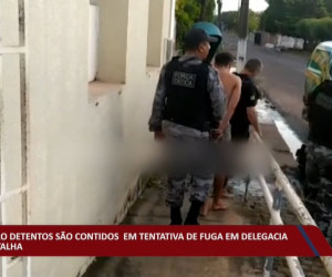 TV O Dia - Quatro detentos são contidos em tentativa de fuga em delegacia de Batalha ROTA 19 04 2022