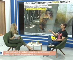 TV O Dia - Escritor lança obras de conscientização sobre tráfico de animais silvestres 26 09 2022