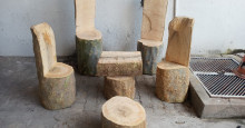 Madeira de árvore que interditou Av. Maranhão é reutilizada para fabricação de cadeiras
