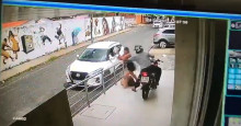 VIDEO: bandido se atrapalha e derruba moto durante assalto em Teresina