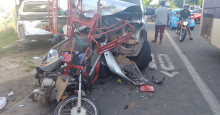 VÍDEO: caminhonete perde o controle, arrasta veículos e invade loja na Avenida Maranhão
