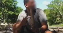 Homem grava vídeo soltando foguete em recinto de onça no Zoobotânico de Teresina