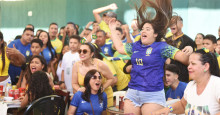 Teresinenses comemoram vitória do Brasil contra a Sérvia em estreia na Copa do Mundo