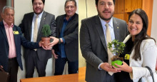 Deputado Jadyel distribui mudas de árvores nativas em gabinete em Brasília