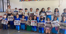 Alunos de escola municipal utilizam o Jornal O Dia como recurso pedagógico
