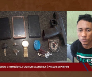 TV O Dia - Após roubo e homicídio, fugitivo da justiça é preso em Piripiri ROTA 04 05 2022