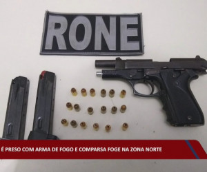 TV O Dia - Homem é preso com arma de fogo e comparsa foge na zona norte ROTA 16 05 2022