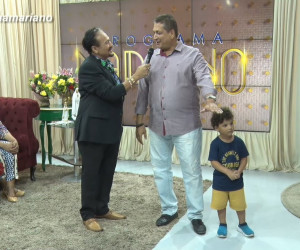 TV O Dia - Mariano Marques saúda Eudes Ribeiro e os 16 anos de Programa 100% Forró na televisão 21 05 2022